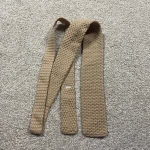 VTG Knit Silk Tie Mens Textured Necktie USA Retro 80s Disco Formal Wedding